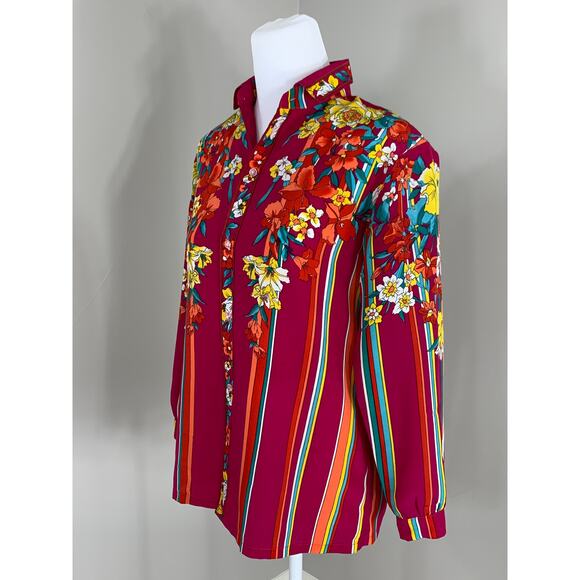 Vtg 90s Bold Shirt Supermodel BarbieCore Rockabilly Punk Girlie Western Retro 60 - Picture 6 of 12